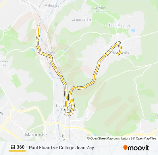 360 Bus Line Map