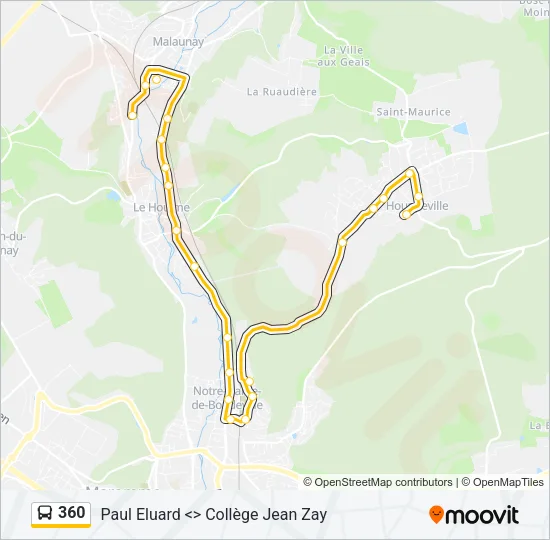 360 Bus Line Map