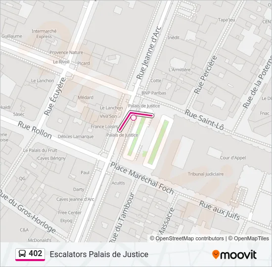 402 Bus Line Map
