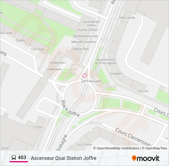 403 Bus Line Map
