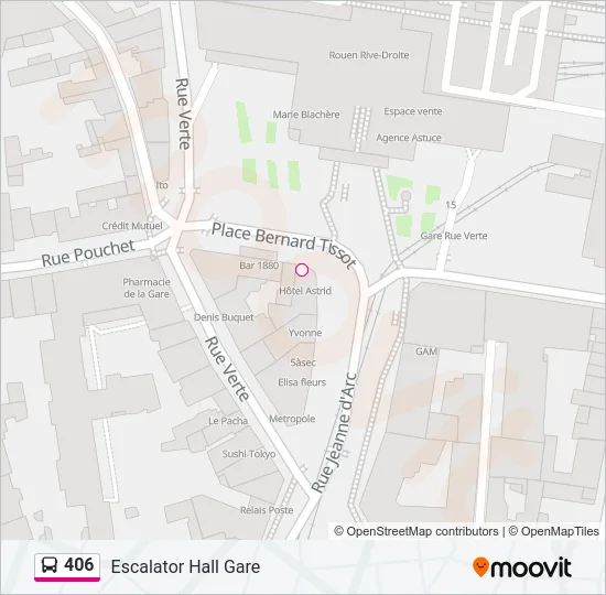 406 Bus Line Map