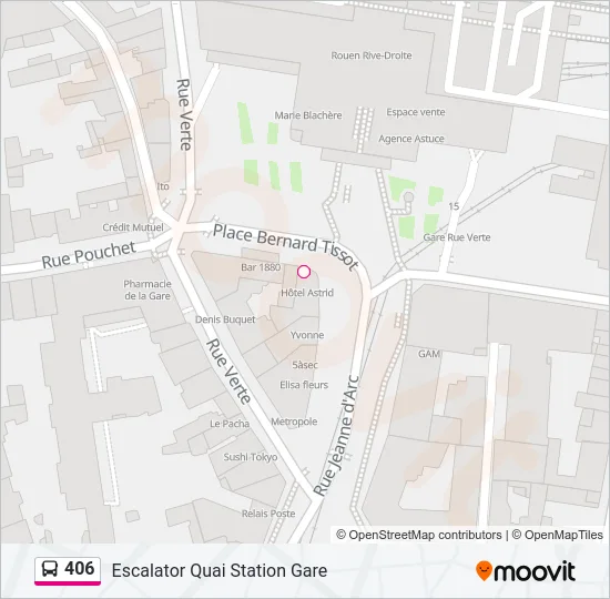 406 Bus Line Map