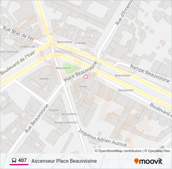 407 Bus Line Map