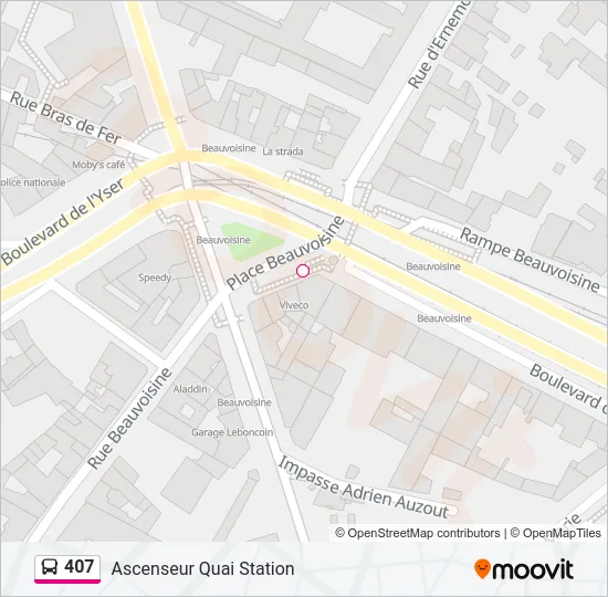 407 Bus Line Map