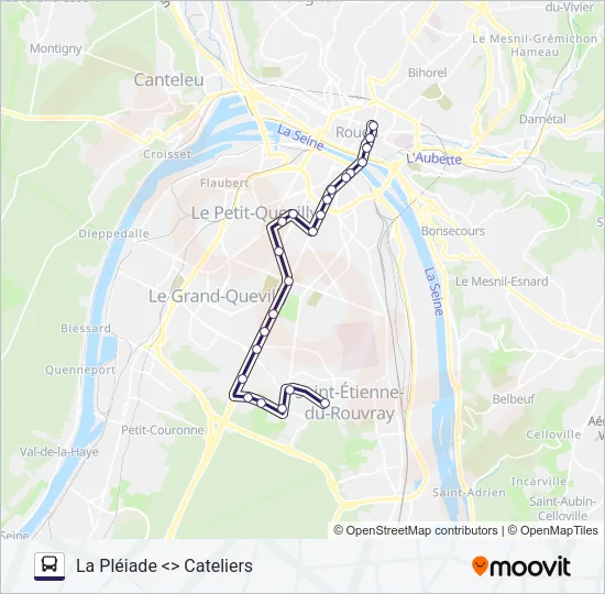 NOCTAMBUS Bus Line Map