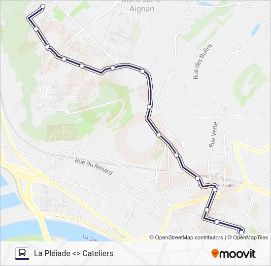 NOCTAMBUS Bus Line Map