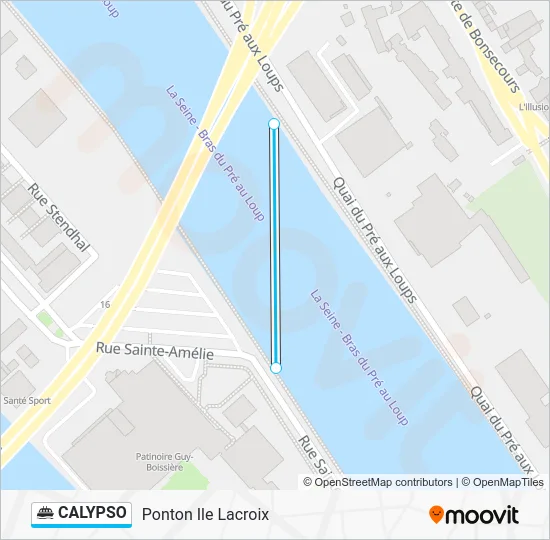 CALYPSO Ferry Line Map