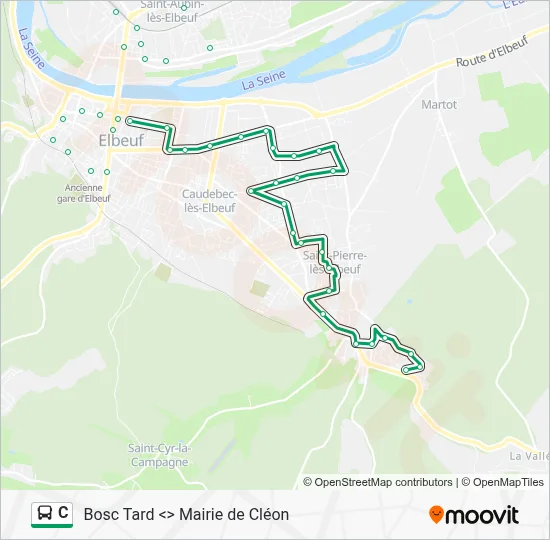 C Bus Line Map