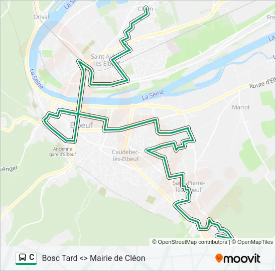C Bus Line Map