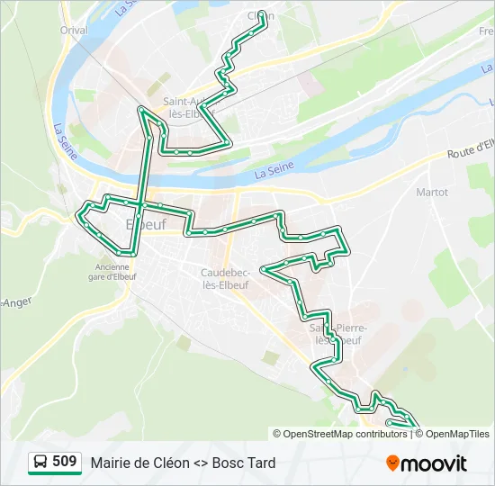 509 Bus Line Map