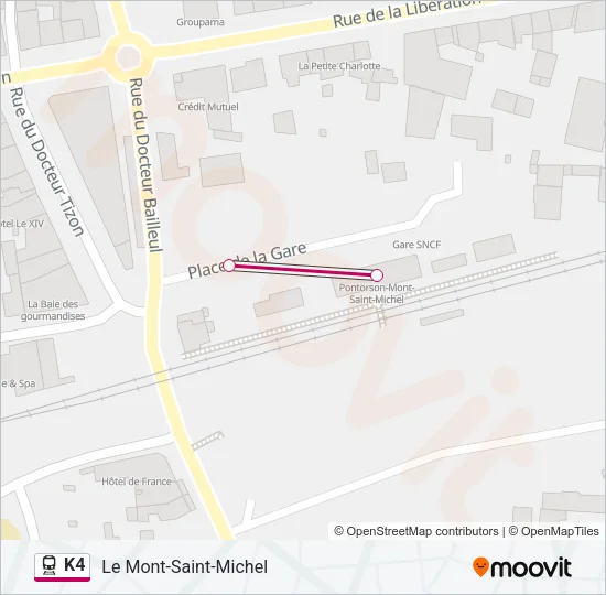 K4 Train Line Map