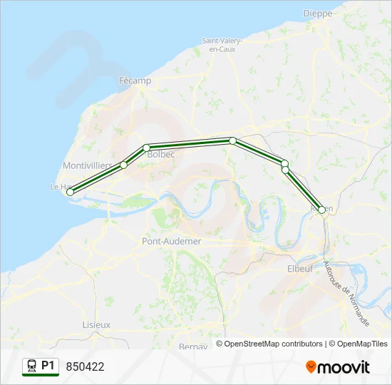 P1 Train Line Map