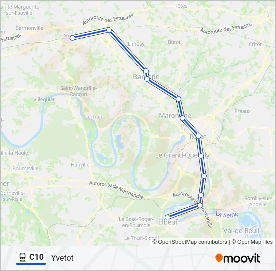 C10 Train Line Map