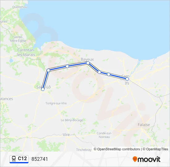 C12 Train Line Map