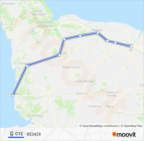 C12 Train Line Map