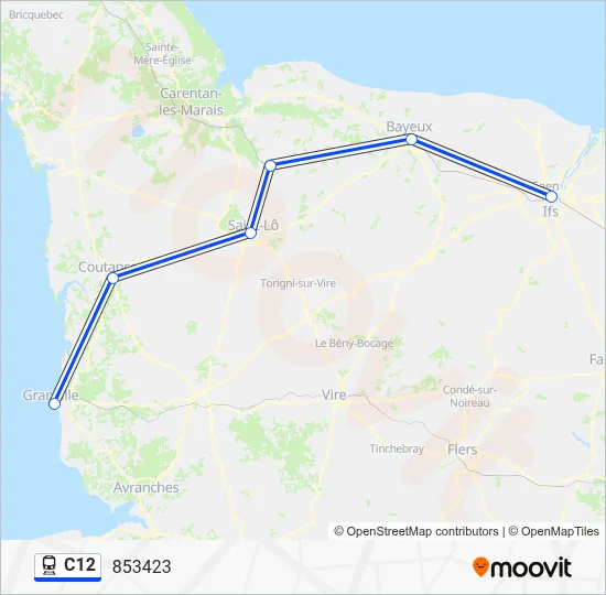 C12 Train Line Map