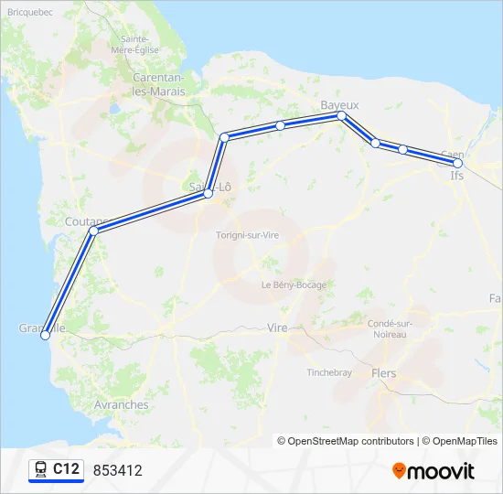 C12 Train Line Map
