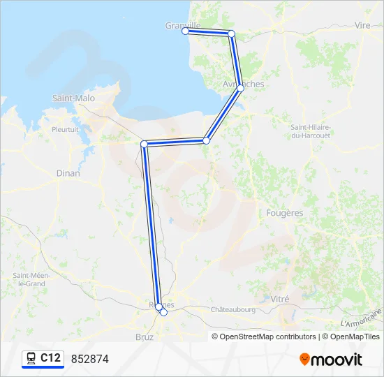 C12 Train Line Map