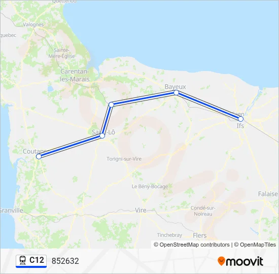 C12 Train Line Map
