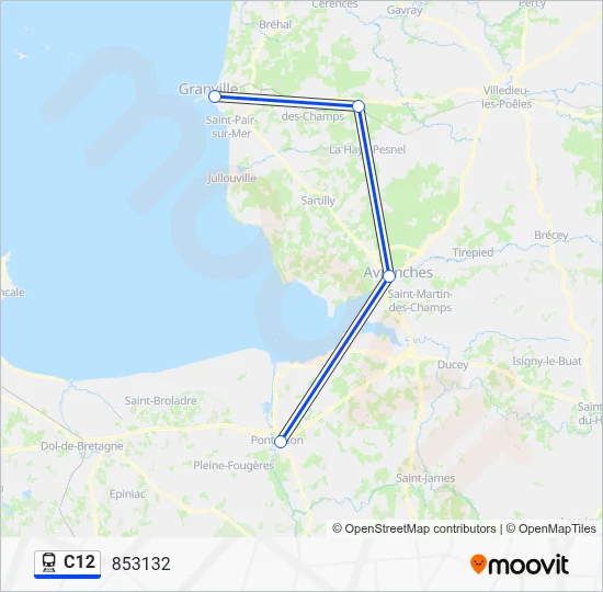 C12 Train Line Map