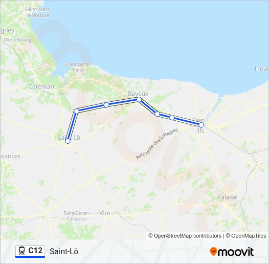 C12 Train Line Map