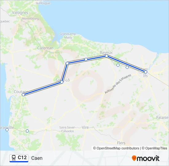 C12 Train Line Map