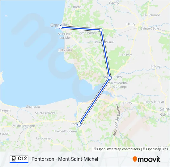 C12 Train Line Map