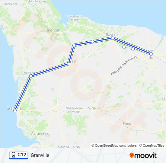 C12 Train Line Map