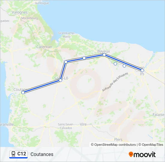 C12 Train Line Map