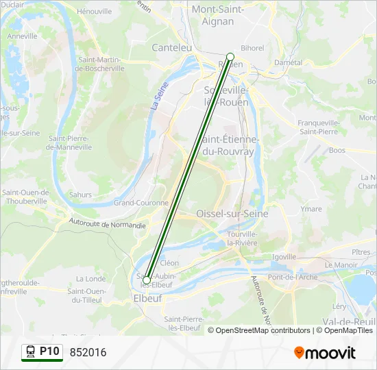 P10 Train Line Map
