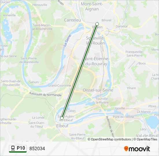 P10 Train Line Map