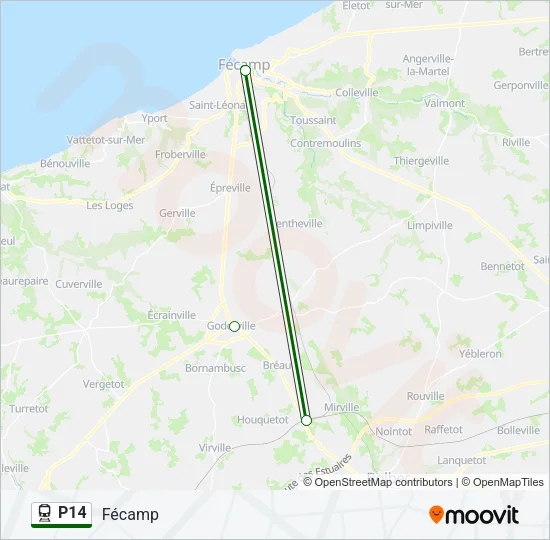 P14 Train Line Map