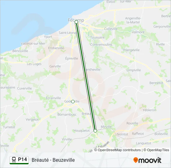 P14 Train Line Map