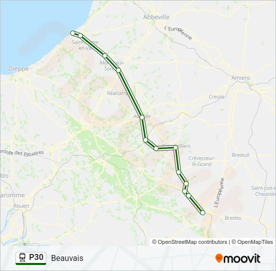 P30 Train Line Map