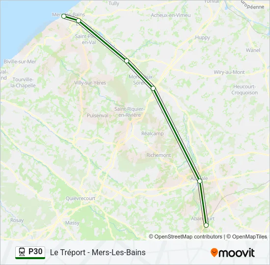 P30 Train Line Map