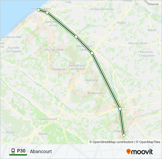 P30 Train Line Map