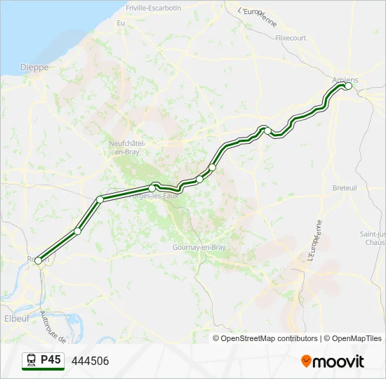 P45 Train Line Map