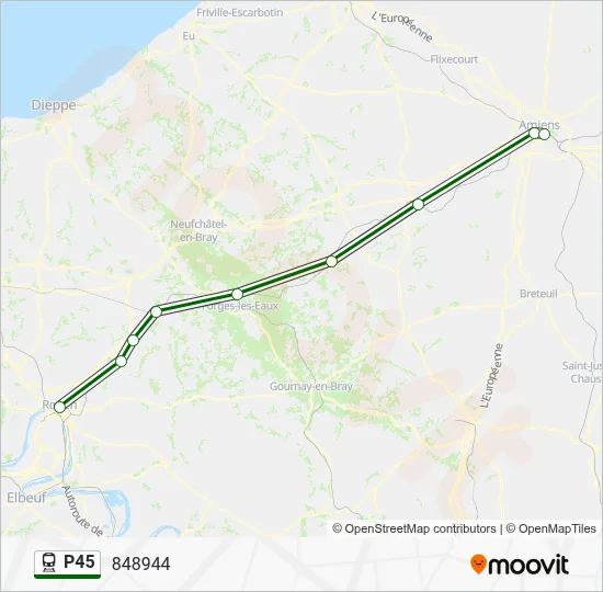 P45 Train Line Map
