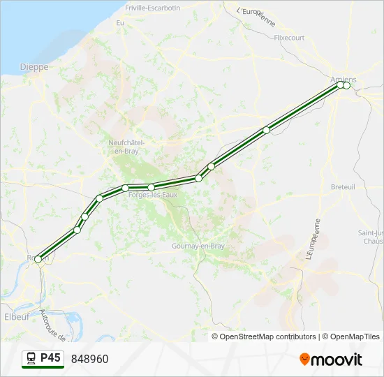 P45 Train Line Map