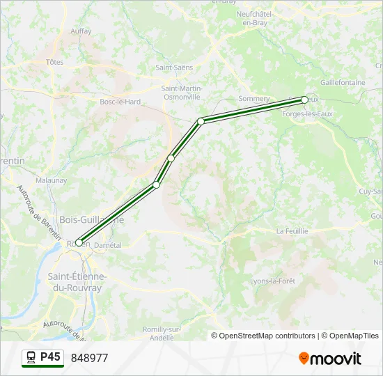 P45 Train Line Map