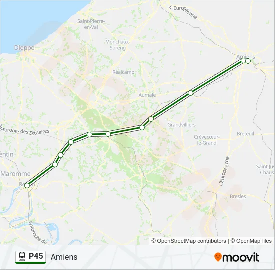 P45 Train Line Map