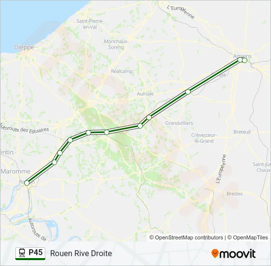 P45 Train Line Map