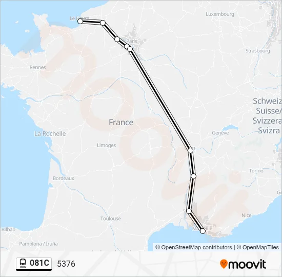 081C Train Line Map