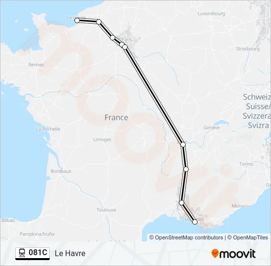 081C Train Line Map