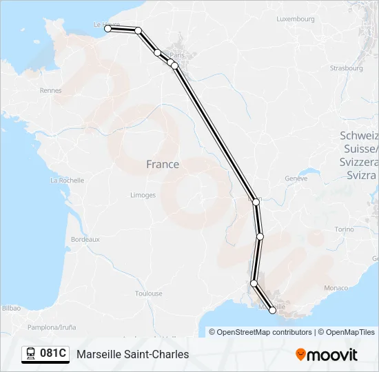 081C Train Line Map