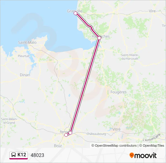 K12 Bus Line Map