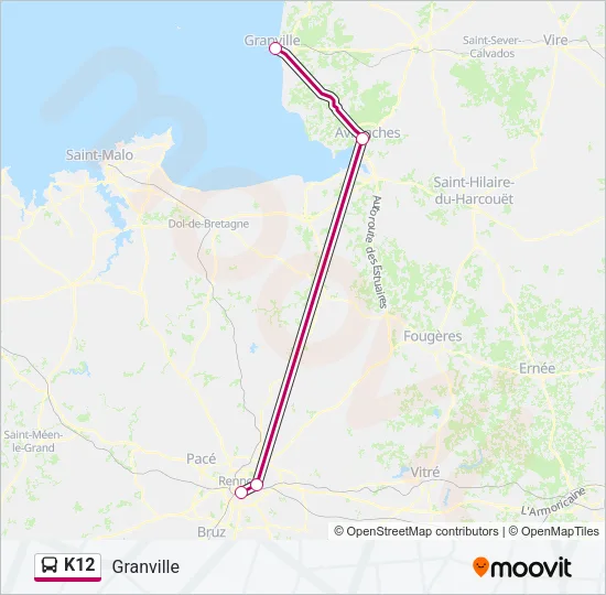 K12 Bus Line Map