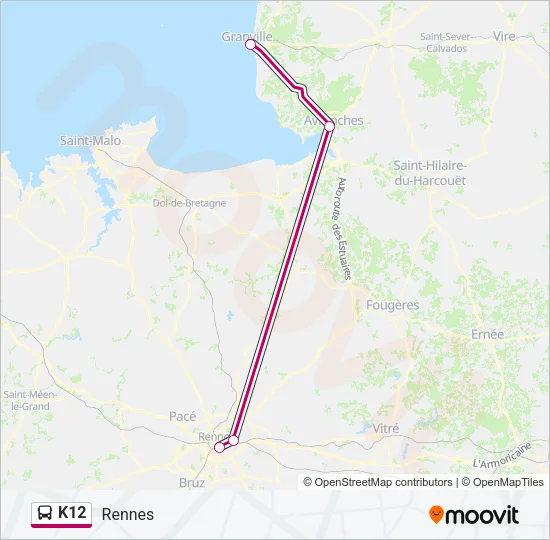 K12 Bus Line Map