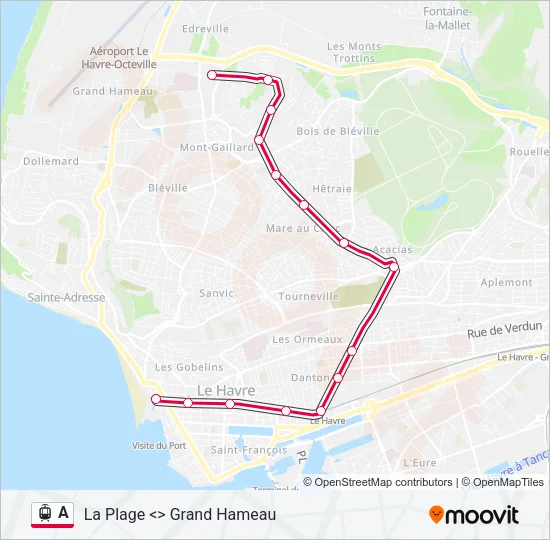 A Light Rail Line Map