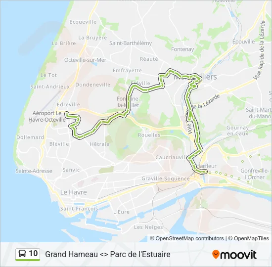 10 Bus Line Map